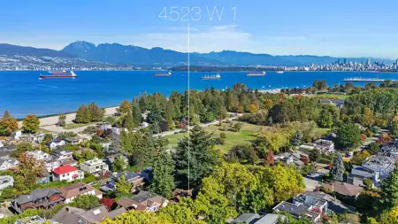4523 W 1st Avenue, Vancouver, BC, Point Grey — 4 bed single family residence for sale