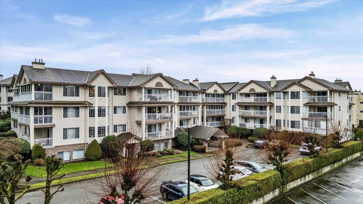 Aerial View of 307 2491 Gladwin Road, Abbotsford, BC