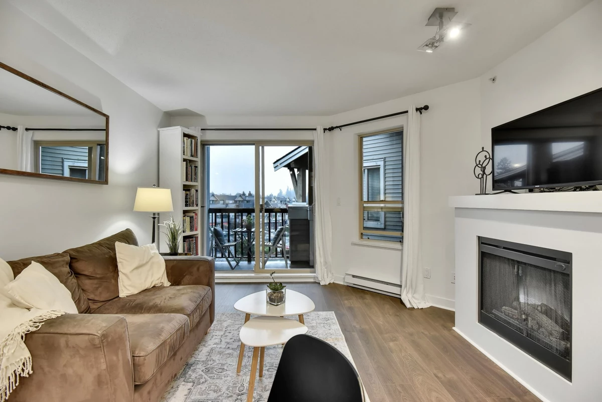 Living Room Photo of 402 8915 202 Street, Langley, BC