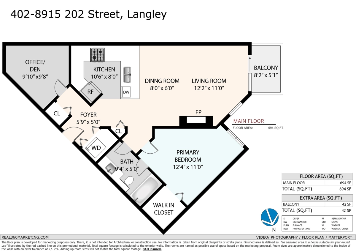 Outdoor Patio Photo of 402 8915 202 Street, Langley, BC