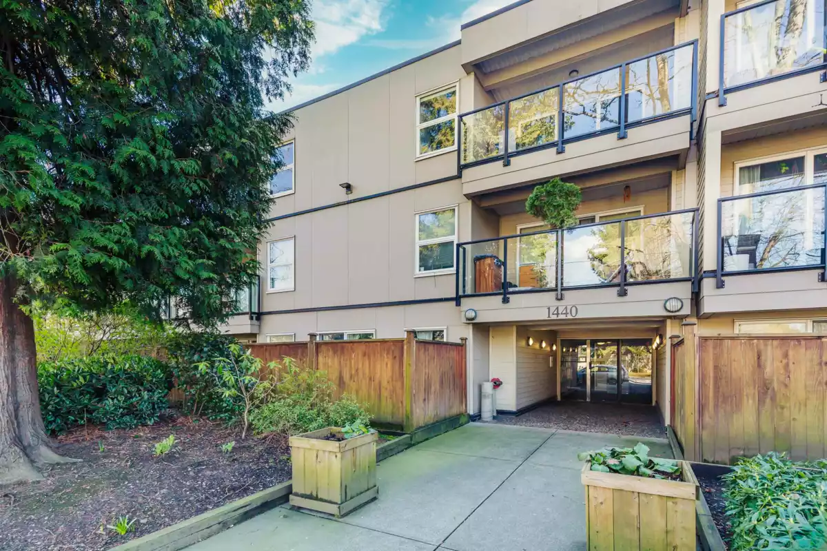 Exterior Front Photo of 115 1440 E Broadway Street, Vancouver, BC