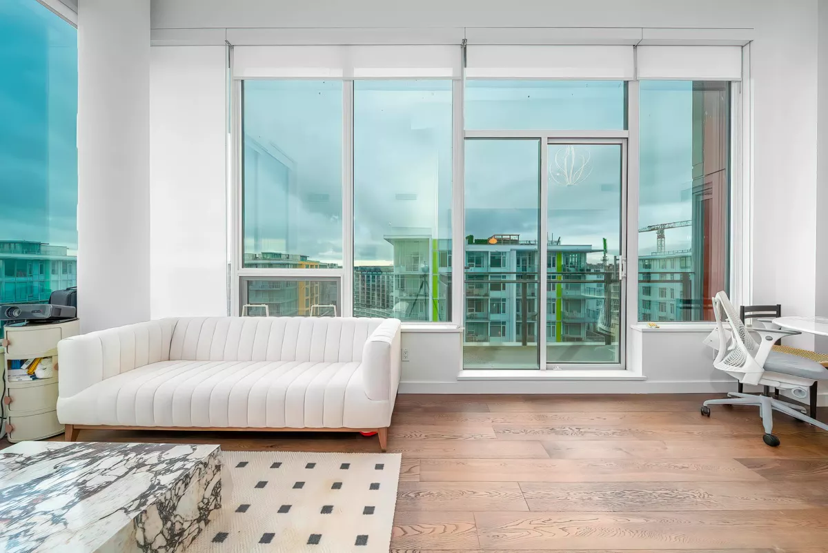 Living Room Photo of 1903 8833 Hazelbridge Way, Richmond, BC