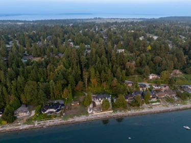 Aerial View of 535 English Bluff Road, Delta, BC