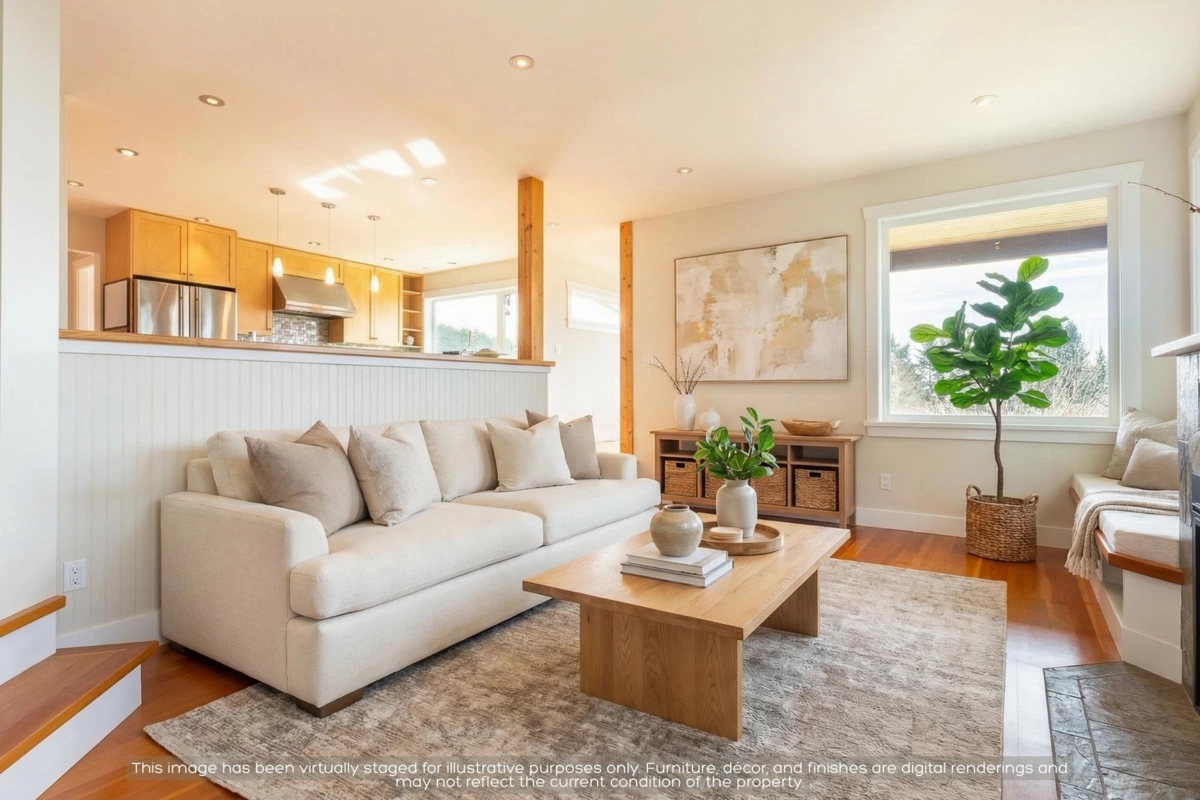 Living Room Photo of 5012 Geer Road, Sechelt, BC