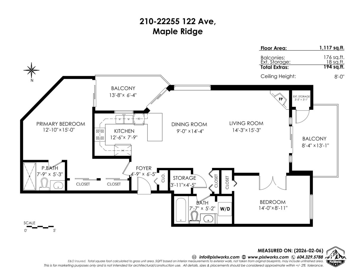 Exterior Rear Photo of 210 22255 122 Avenue, Maple Ridge, BC