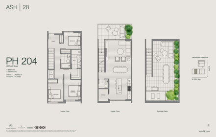 Primary Bedroom Photo of PH204 4377 Ash Street, Vancouver, BC
