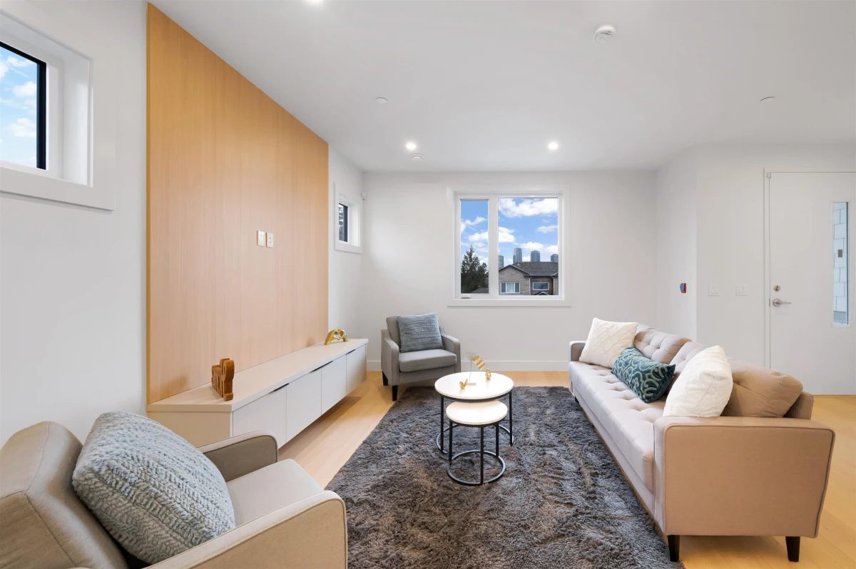 Living Room Photo of 3 4855 Venables Street, Burnaby, BC