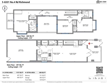Aerial View of 5 6331 No. 4 Road, Richmond, BC