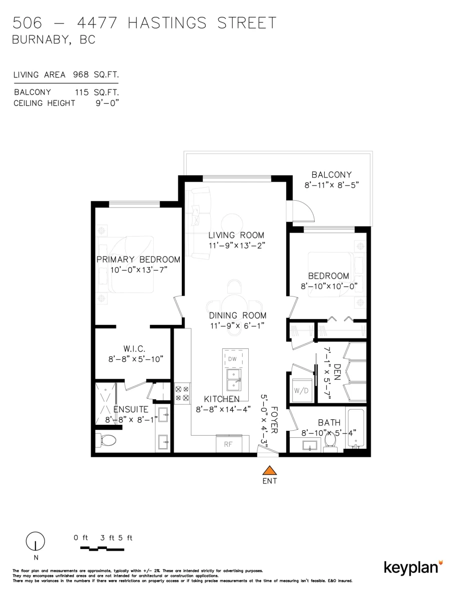 Exterior Rear Photo of 506 4477 Hastings Street, Burnaby, BC