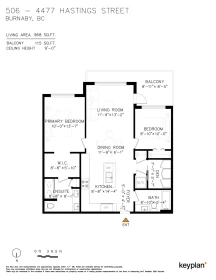 506 4477 Hastings Street, Burnaby, BC, Burnaby — Apartment/Condo for sale