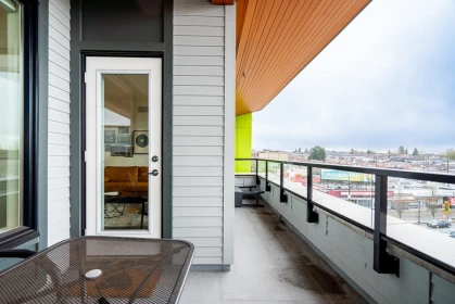 Outdoor Patio Photo of 506 4477 Hastings Street, Burnaby, BC