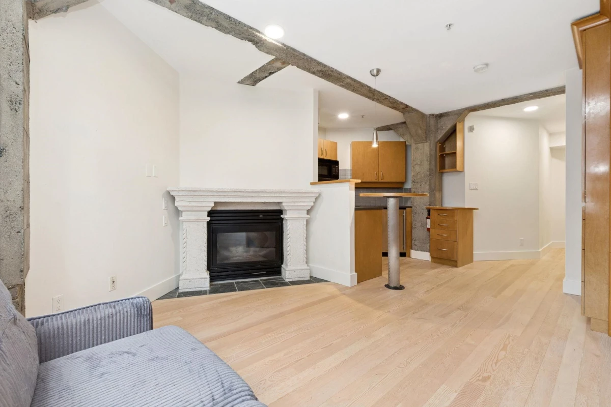 Living Room Photo of 503 1216 Homer Street, Vancouver, BC