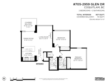 Guest Bathroom Photo of 705 2959 Glen Drive, Coquitlam, BC