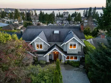 Aerial View of 2374 Nelson Avenue, West Vancouver, BC