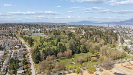 Aerial View of 607 168 E 35th Avenue, Vancouver, BC