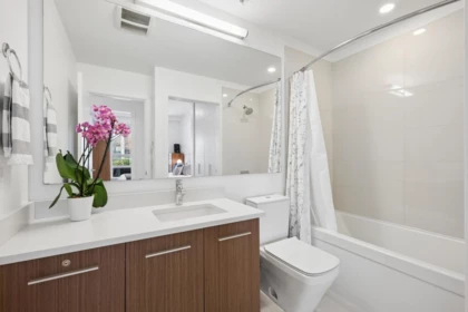 Powder Room Photo of 110 3462 Ross Drive, Vancouver, BC