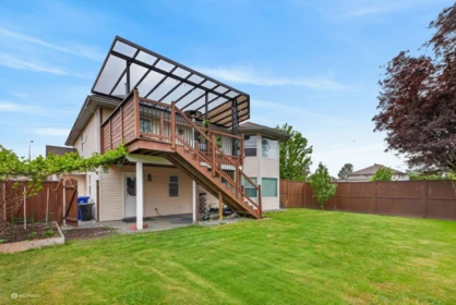 Aerial View of 7558 Garnet Drive, Chilliwack, BC