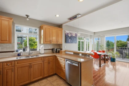 Kitchen Island Photo of 203 W 6th Street, North Vancouver, BC