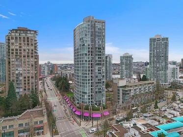 Aerial View of 2801 1008 Cambie Street, Vancouver, BC