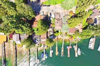 Aerial View of 2848 Panorama Drive, North Vancouver, BC