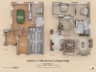 Aerial View of 11398 Harrison Street, Maple Ridge, BC