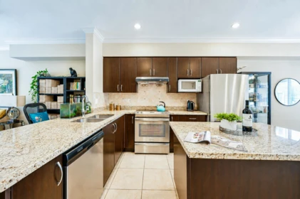 Kitchen Island Photo of 29 7051 Ash Street, Richmond, BC