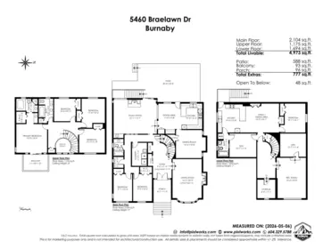 Kitchen Island Photo of 5460 Braelawn Drive, Burnaby, BC
