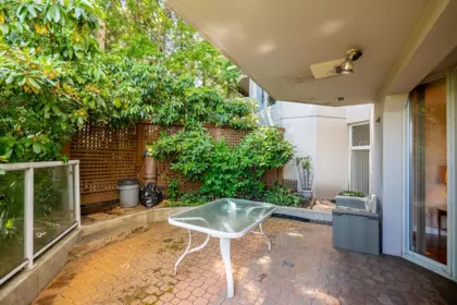 Backyard Photo of 101 69 Jamieson Court, New Westminster, BC