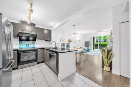 Kitchen Island Photo of 110 7488 Byrnepark Walk, Burnaby, BC