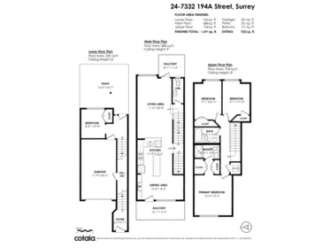 Living Room Photo of 24 7332 194a Street, Surrey, BC
