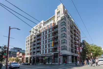 Aerial View of 208 189 Keefer Street, Vancouver, BC