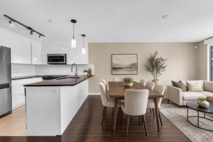 Living Room Photo of 211 4338 Commercial Street, Vancouver, BC
