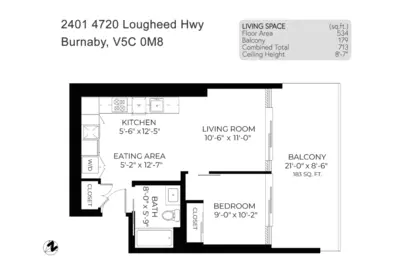 Exterior Rear Photo of 2401 4720 Lougheed Highway, Burnaby, BC