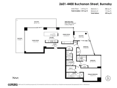 2601 4400 Buchanan Street, Burnaby, BC, Burnaby — Apartment/Condo for sale
