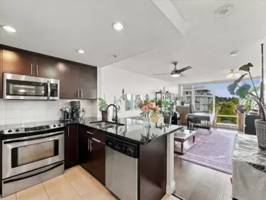 Kitchen Island Photo of 1608 555 Delestre Avenue, Coquitlam, BC