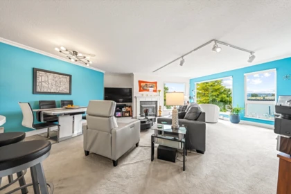 Living Room Photo of 306 1230 Quayside Drive, New Westminster, BC