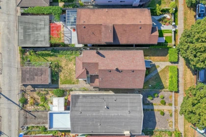 Aerial View of 2336 45 Avenue, Vancouver, BC