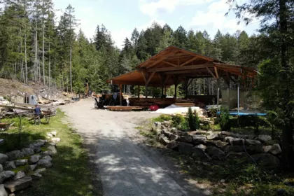 Front exterior of 11832 Sunshine Coast Highway, Pender Harbour, BC