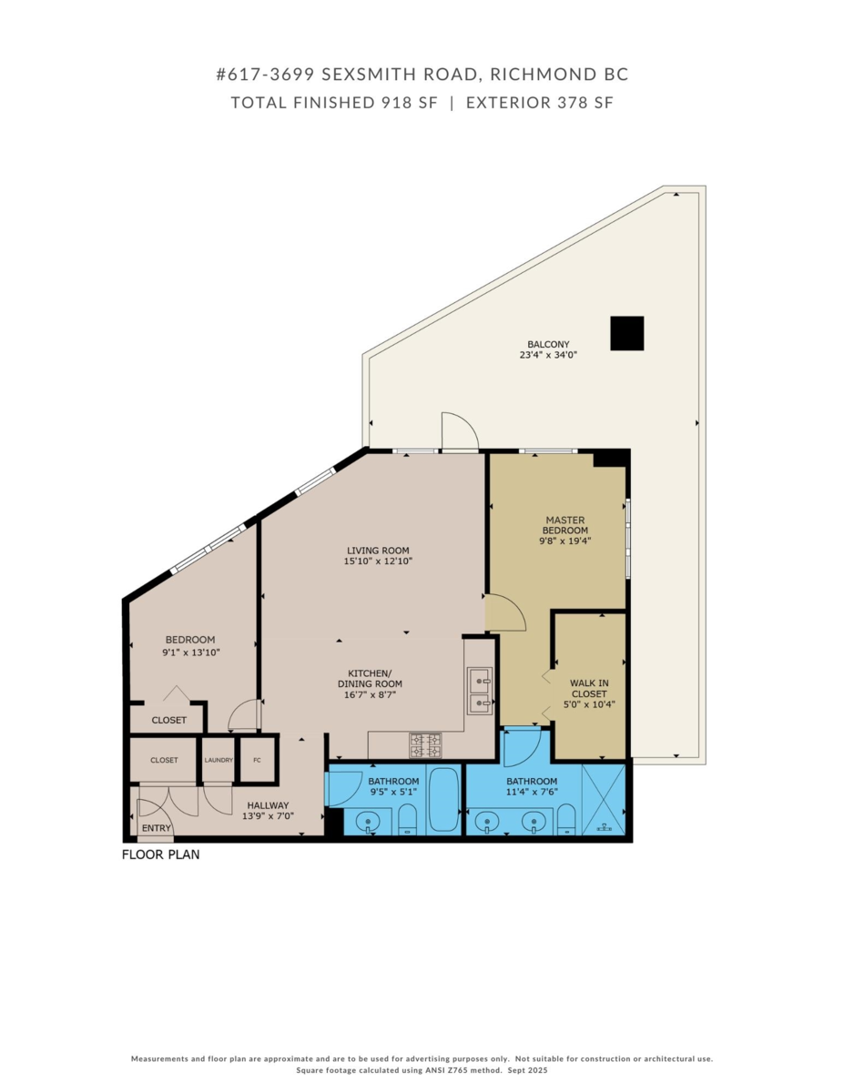 Aerial View of 617 3699 Sexsmith Road, Richmond, BC