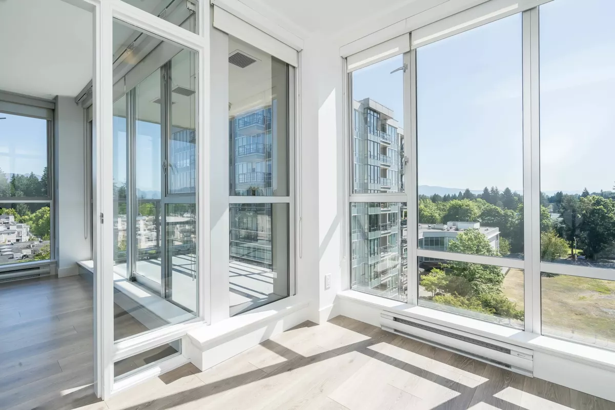 Aerial View of 703 12079 Harris Road, Pitt Meadows, BC