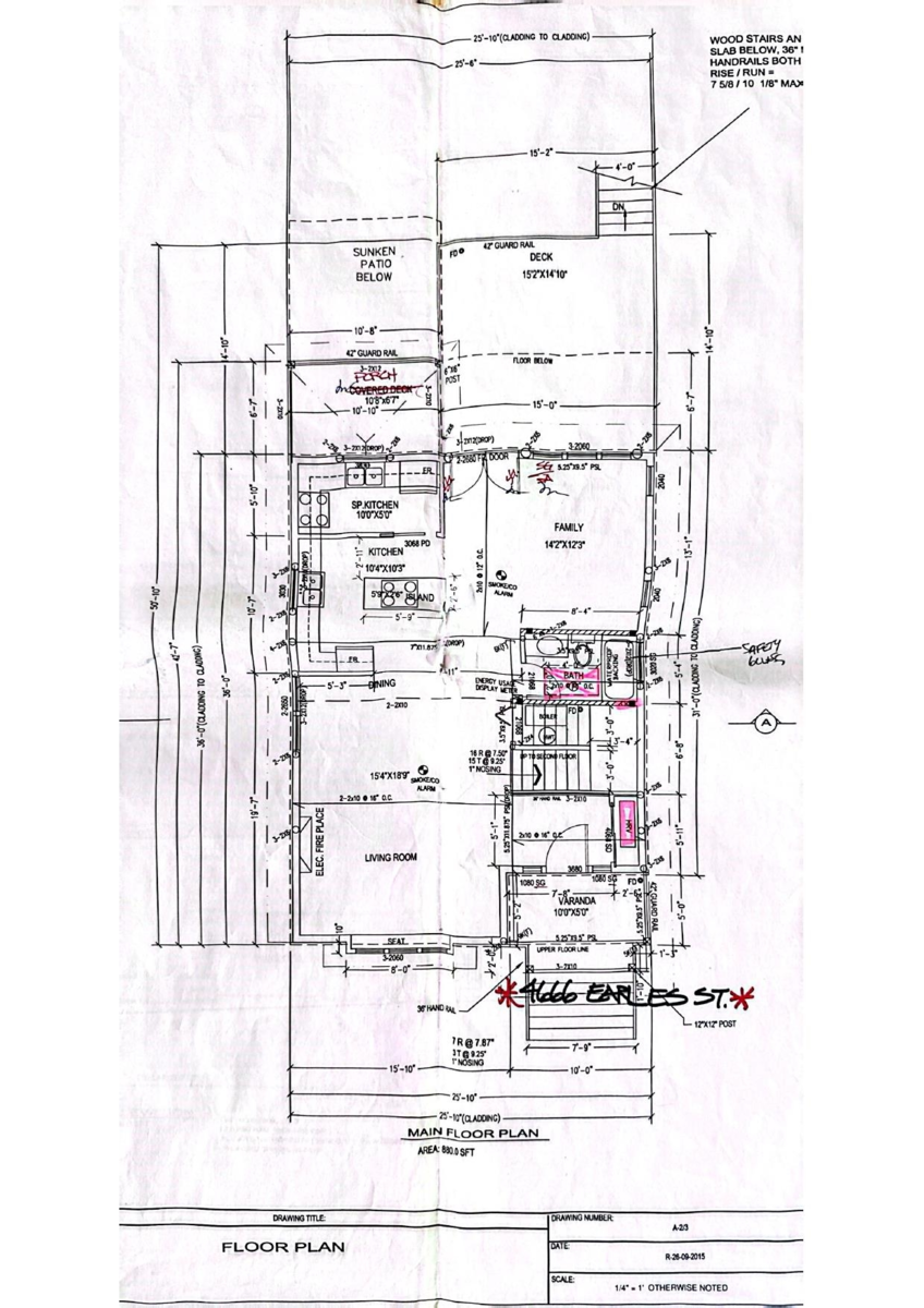 Living Room Photo of 4666 Earles Street, Vancouver, BC