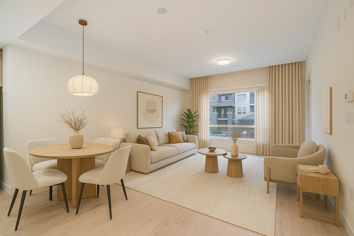 Living Room Photo of 206 8428 Park Road, Richmond, BC