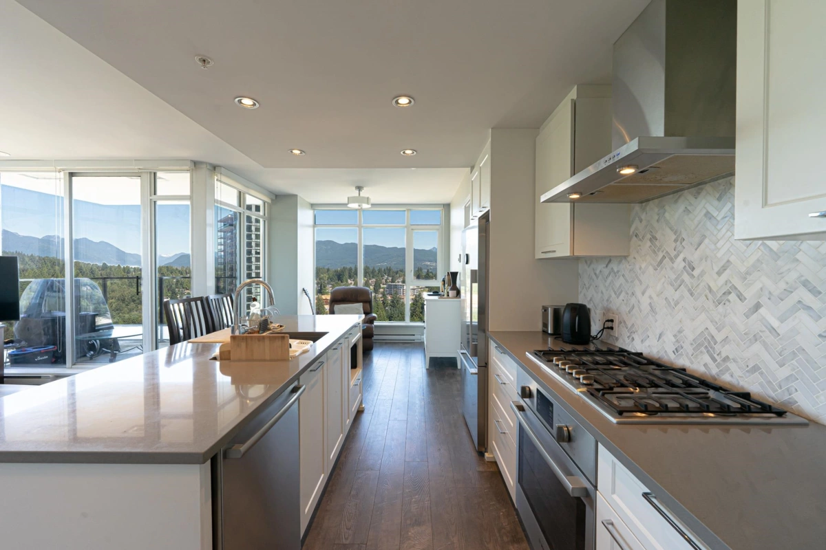 Kitchen Island Photo of 2105 520 Como Lake Avenue, Coquitlam, BC