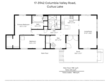 Kitchen Island Photo of 17 3942 Columbia Valley Road, Chilliwack, BC