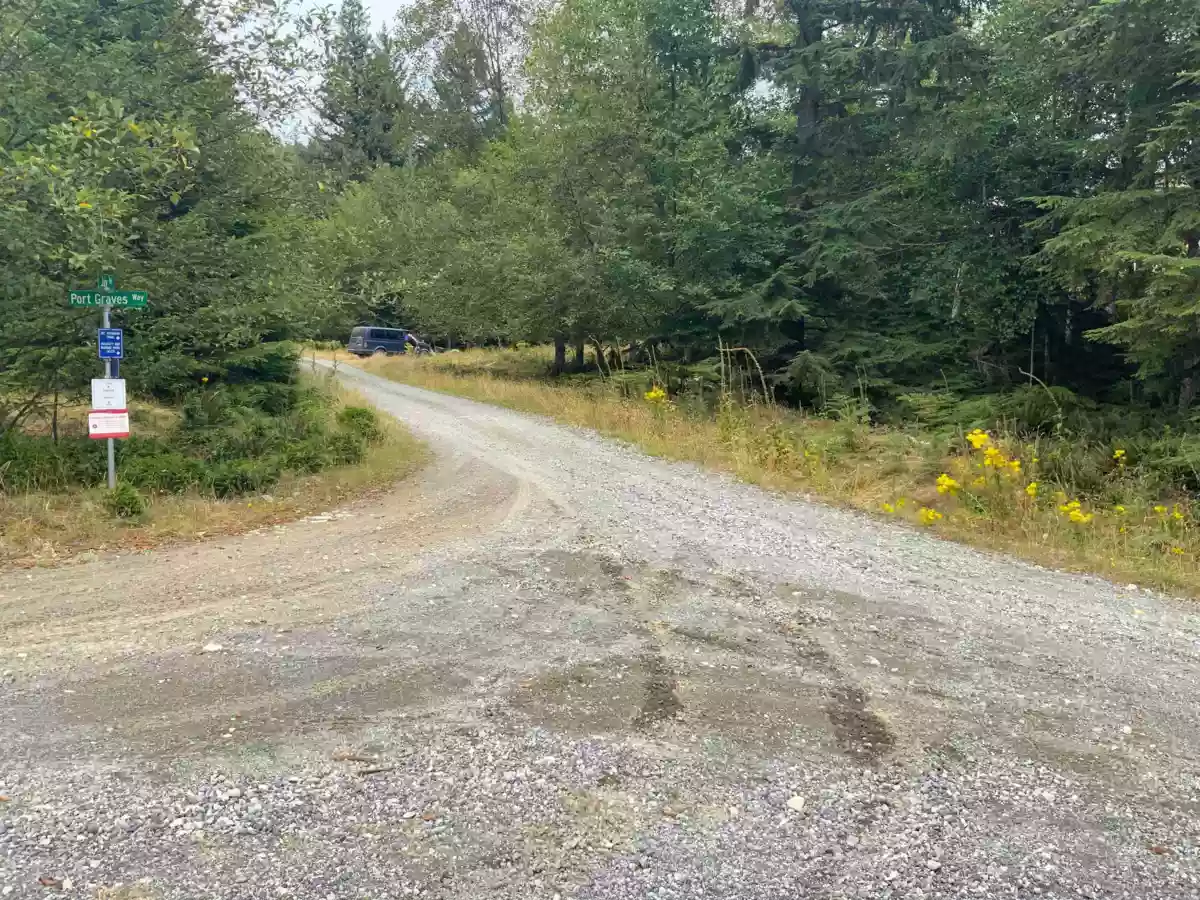 Aerial View of LOT 44 Fircom Plateau, Gambier Island, BC