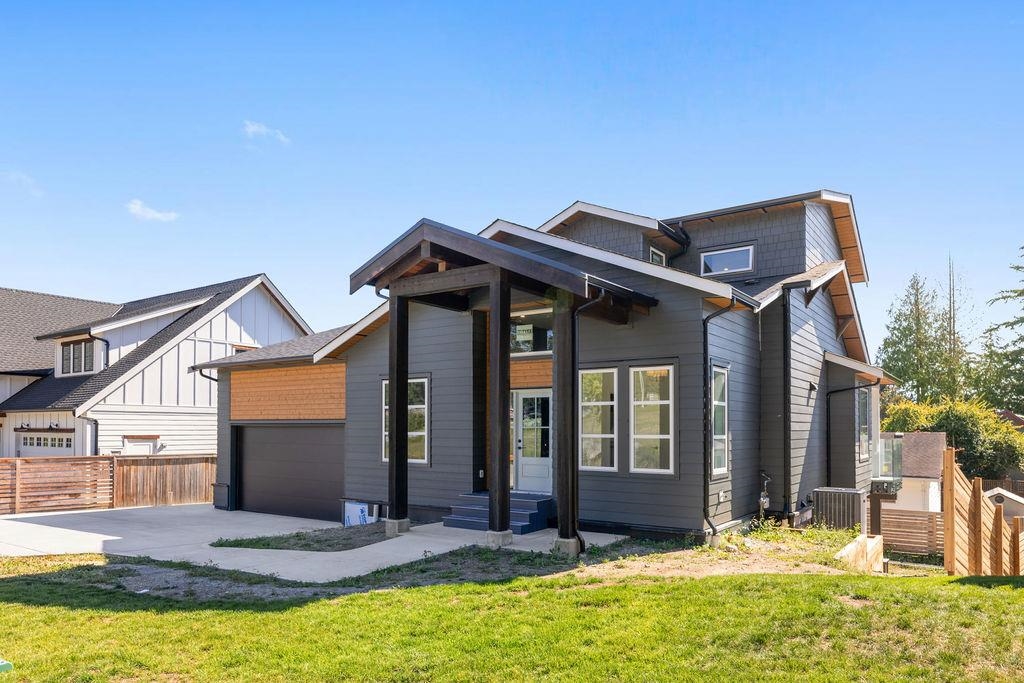 Aerial View of 6315 Burdett Road, Sechelt, BC