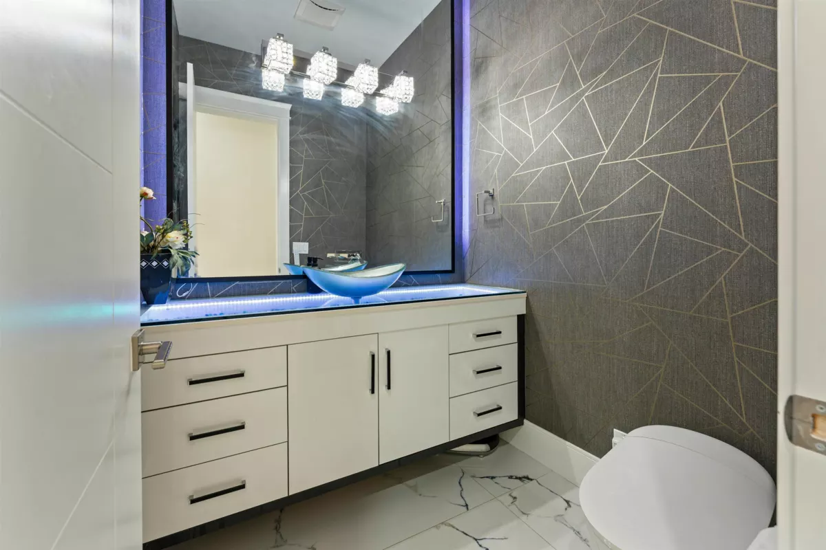 Basement Recreation Room Photo of 8020 114 Street, Delta, BC