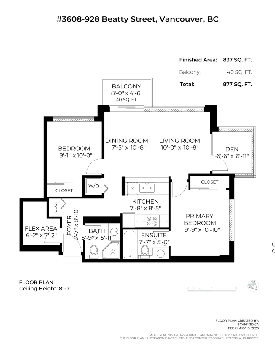Exterior Rear Photo of 3608 928 Beatty Street, Vancouver, BC