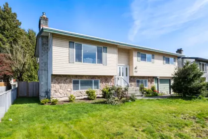 Aerial View of 6982 Sheffield Way, Chilliwack, BC