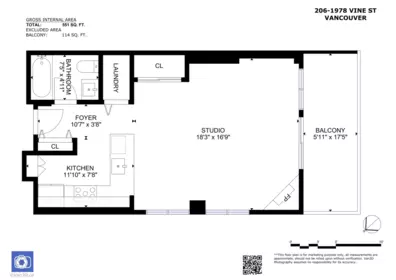 Loft / Bonus Room Photo of 206 1978 Vine Street, Vancouver, BC